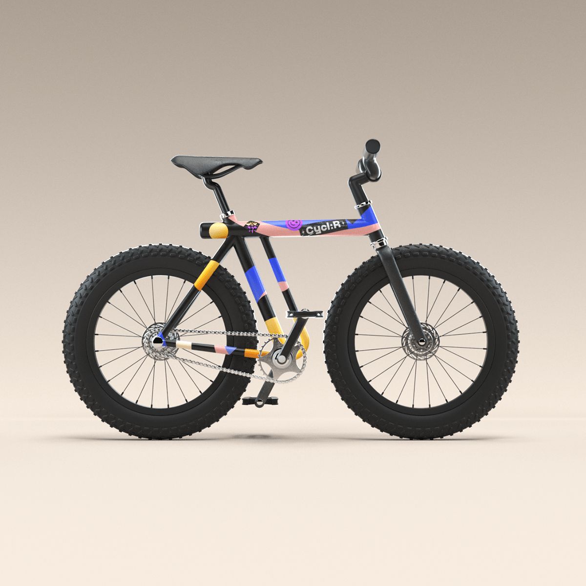Cycl:R，NFT，Program bicycle，3d，