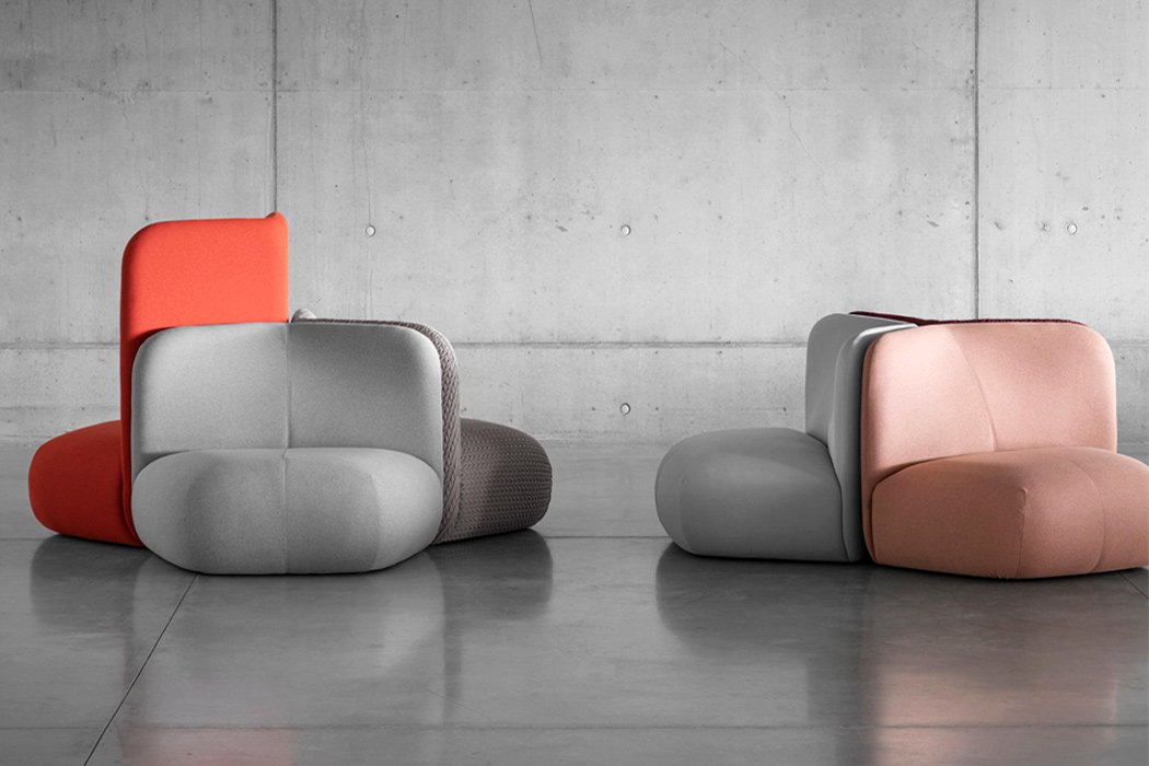 E-GGS for Miniforms，Botera armchair，Plush armchair series，Modular system，