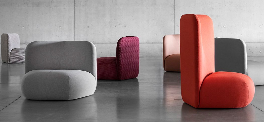 E-GGS for Miniforms，Botera armchair，Plush armchair series，Modular system，