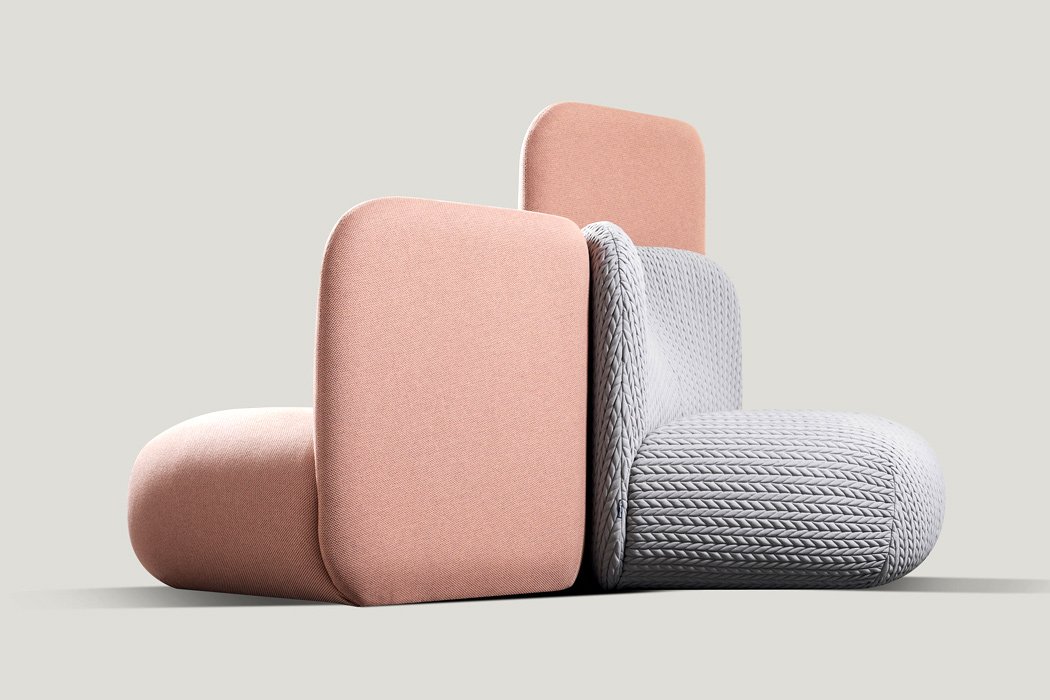 E-GGS for Miniforms，Botera armchair，Plush armchair series，Modular system，