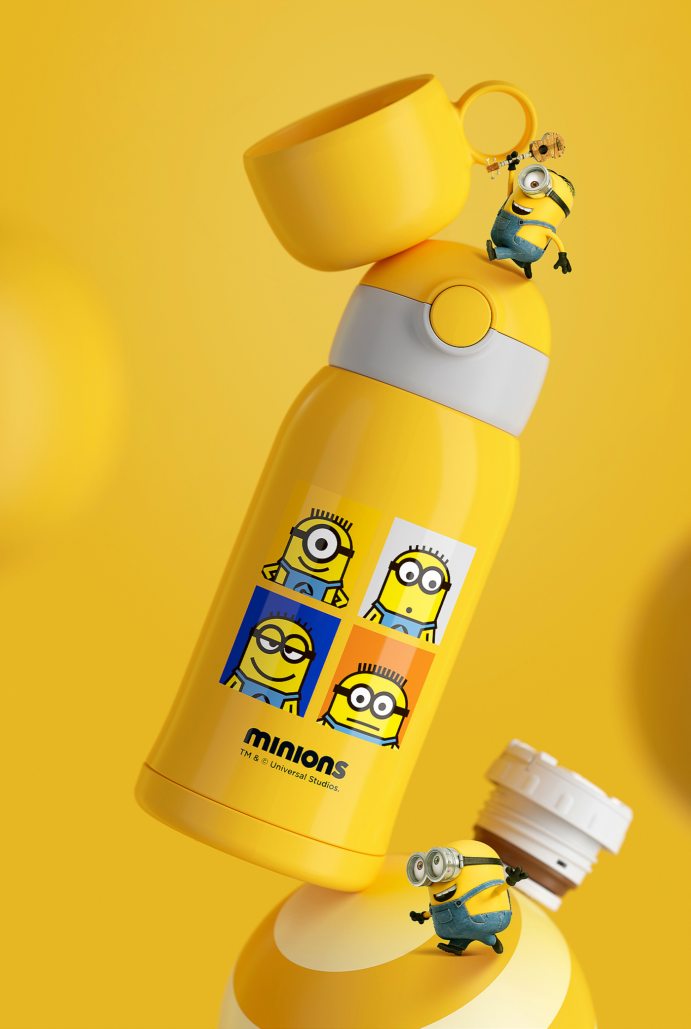 Minions，vacuum cup，children，Detail page，