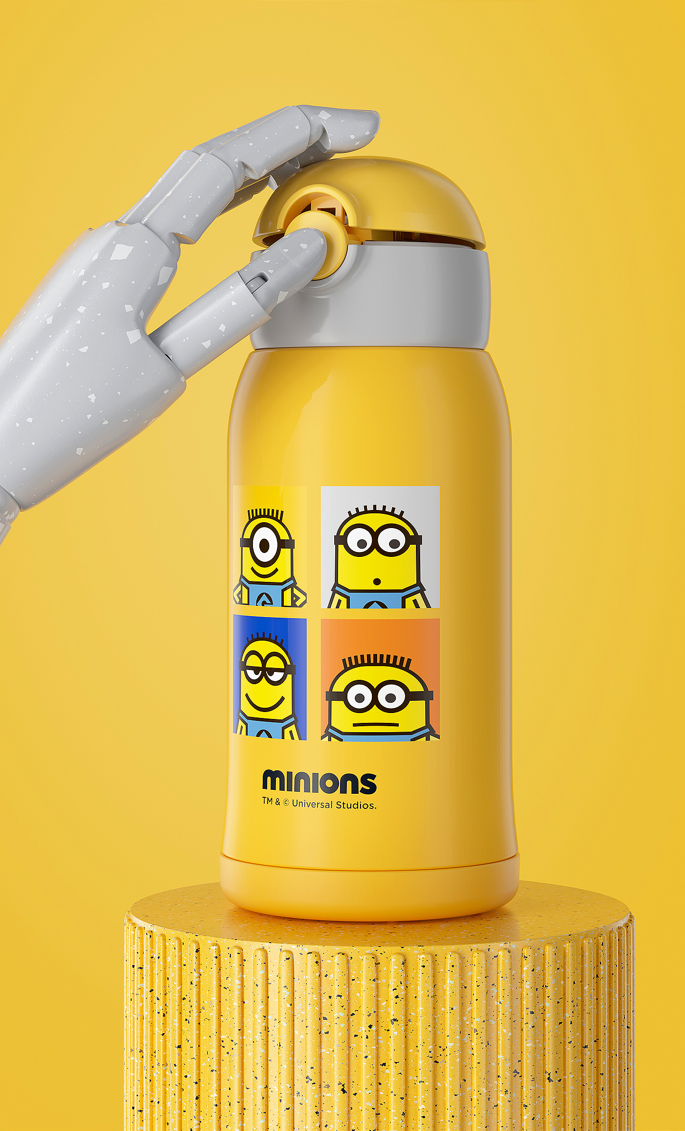 Minions，vacuum cup，children，Detail page，