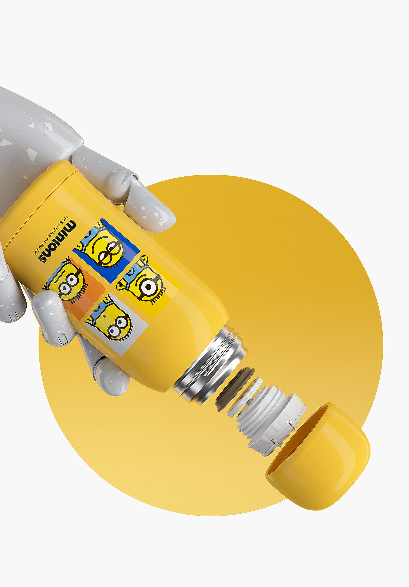 Minions，vacuum cup，children，Detail page，