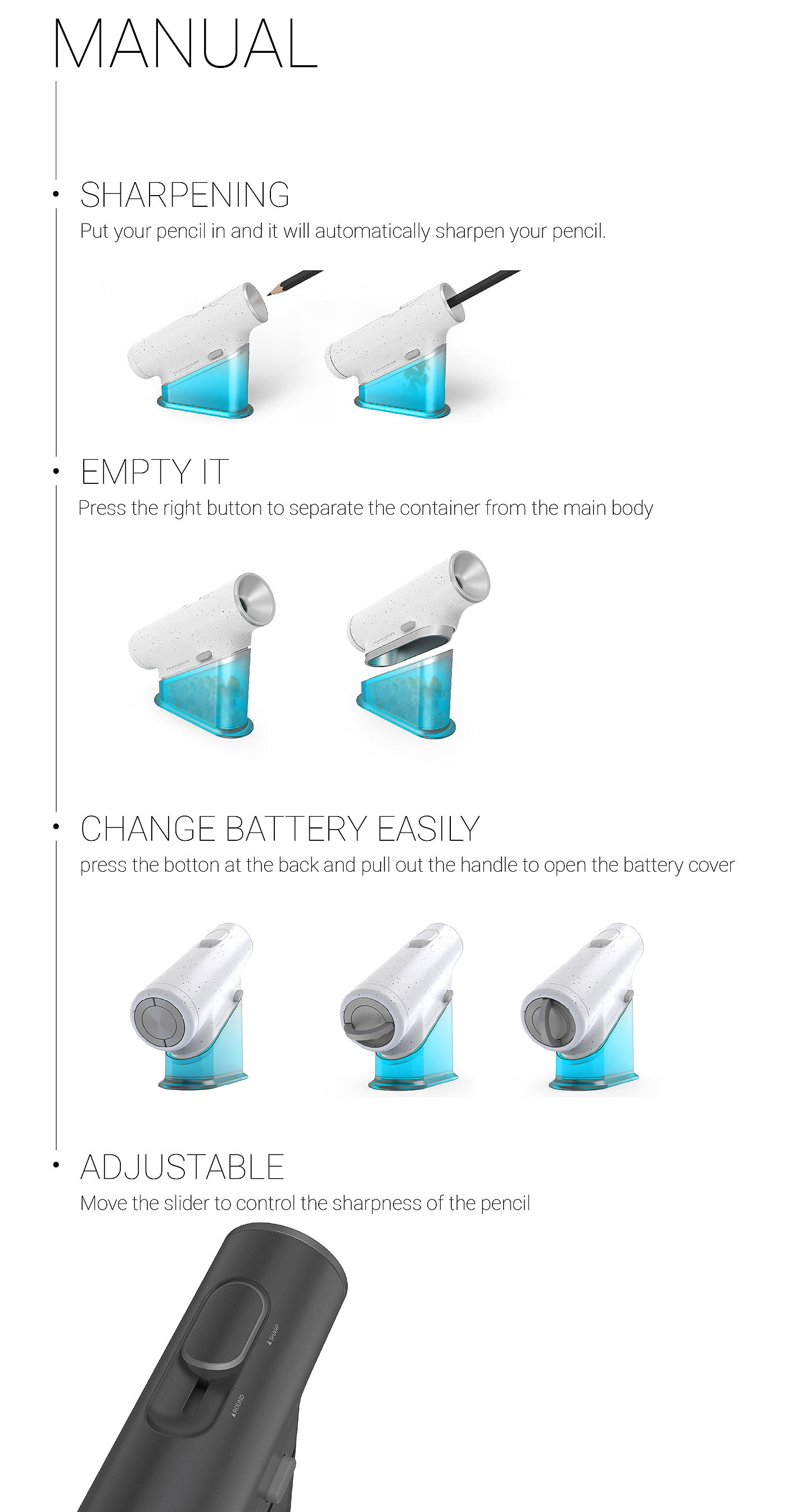 pencil sharpener，Prismacolor，product design，