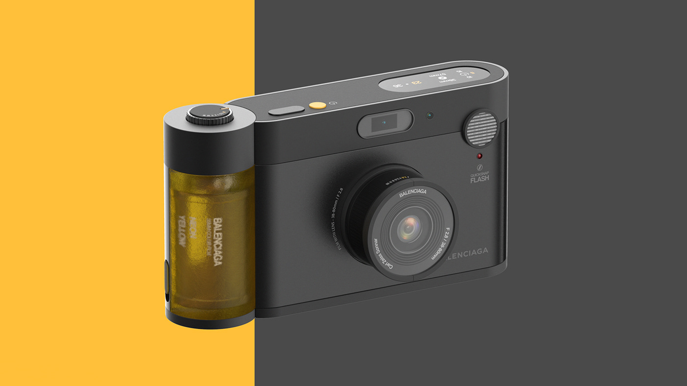 Balenciaga，film camera ，Filter，product design，