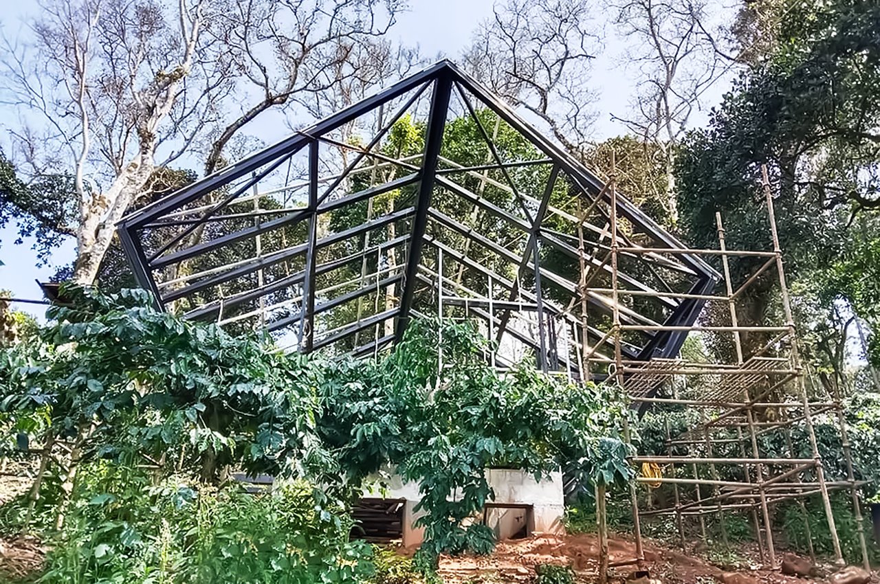 house，pentagon，Wooden house，