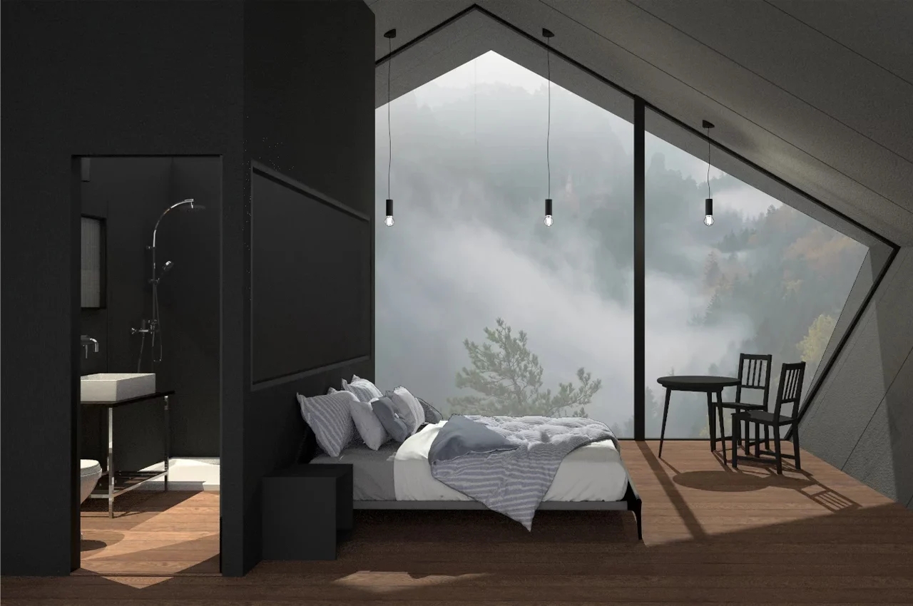 house，pentagon，Wooden house，