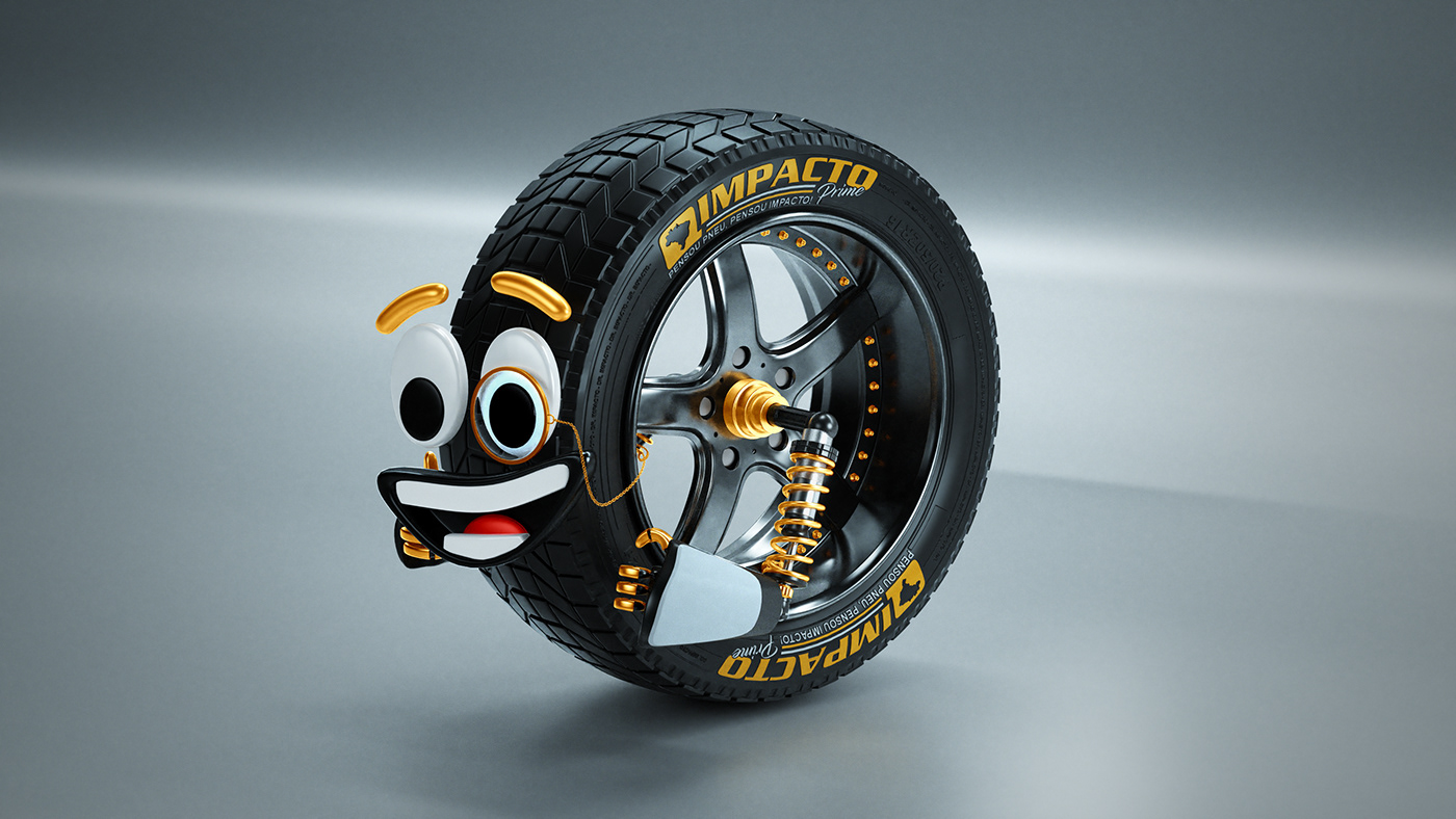 Impact prime，tyre，mascot，