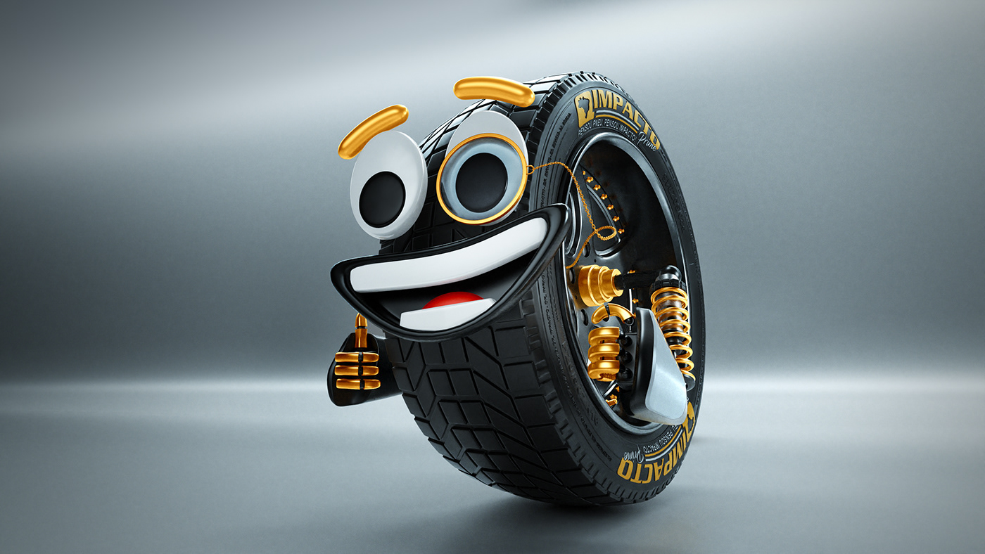 Impact prime，tyre，mascot，