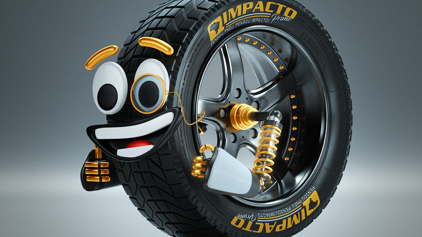 Impact prime，tyre，mascot，