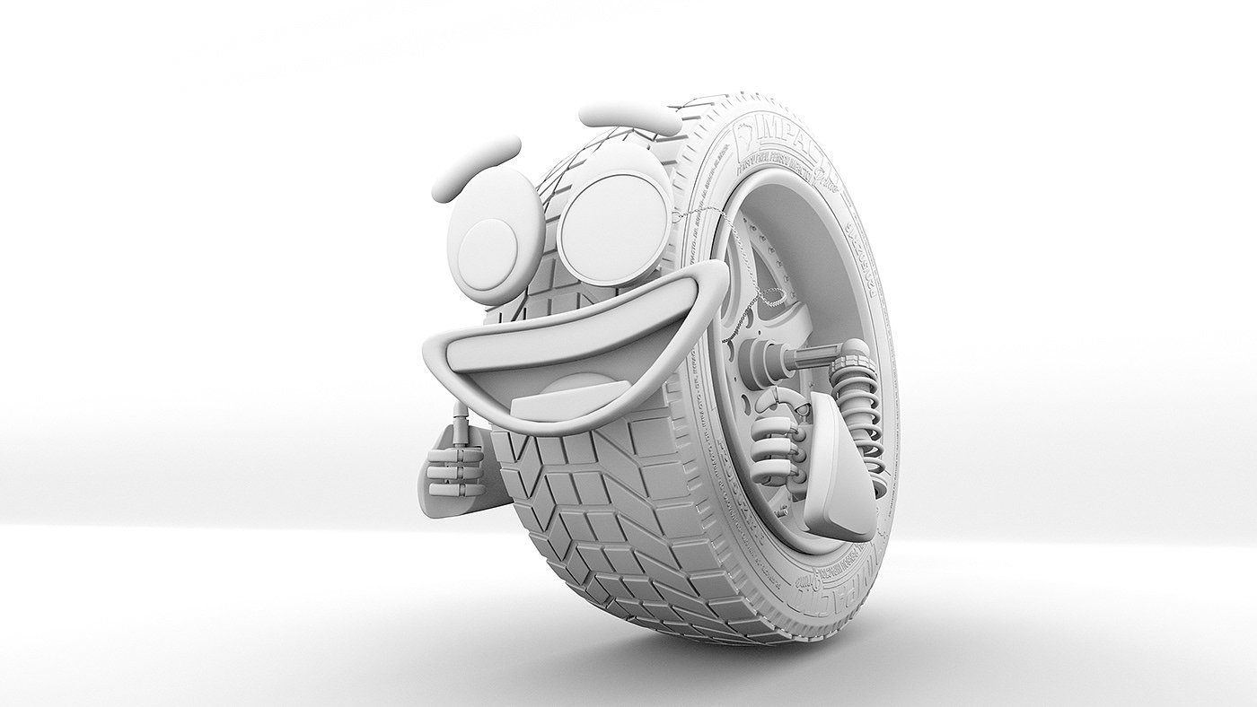 Impact prime，tyre，mascot，