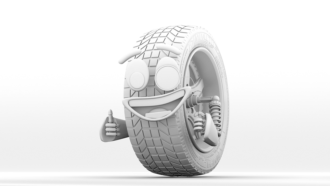 Impact prime，tyre，mascot，