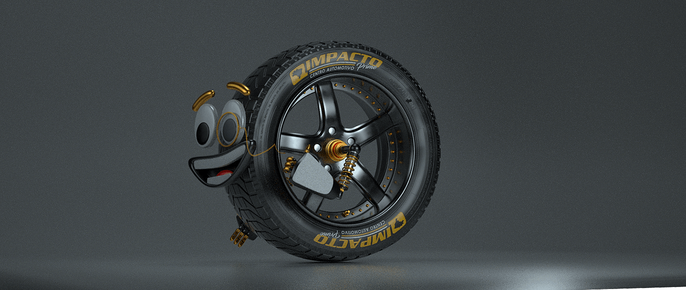 Impact prime，tyre，mascot，