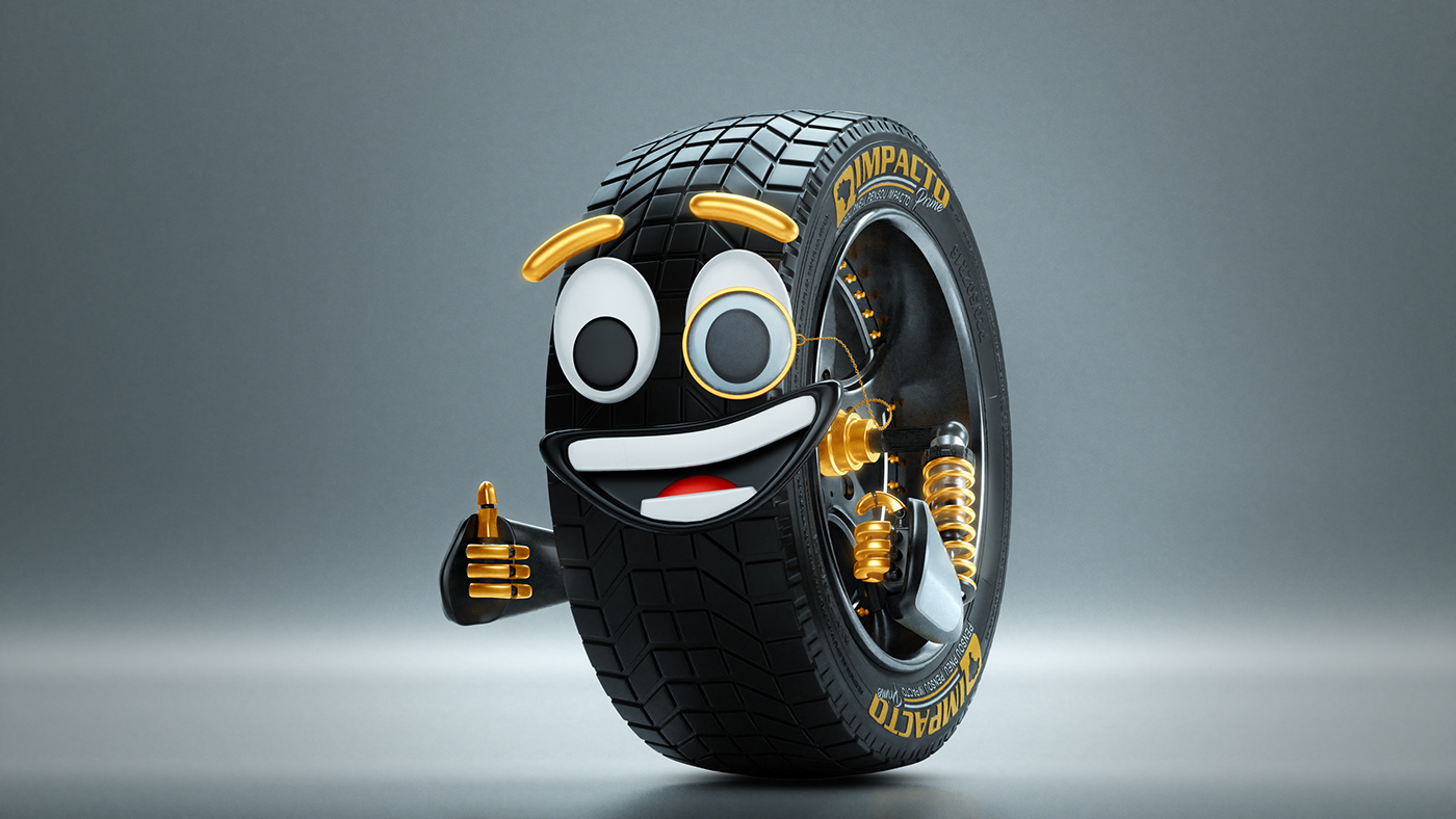 Impact prime，tyre，mascot，