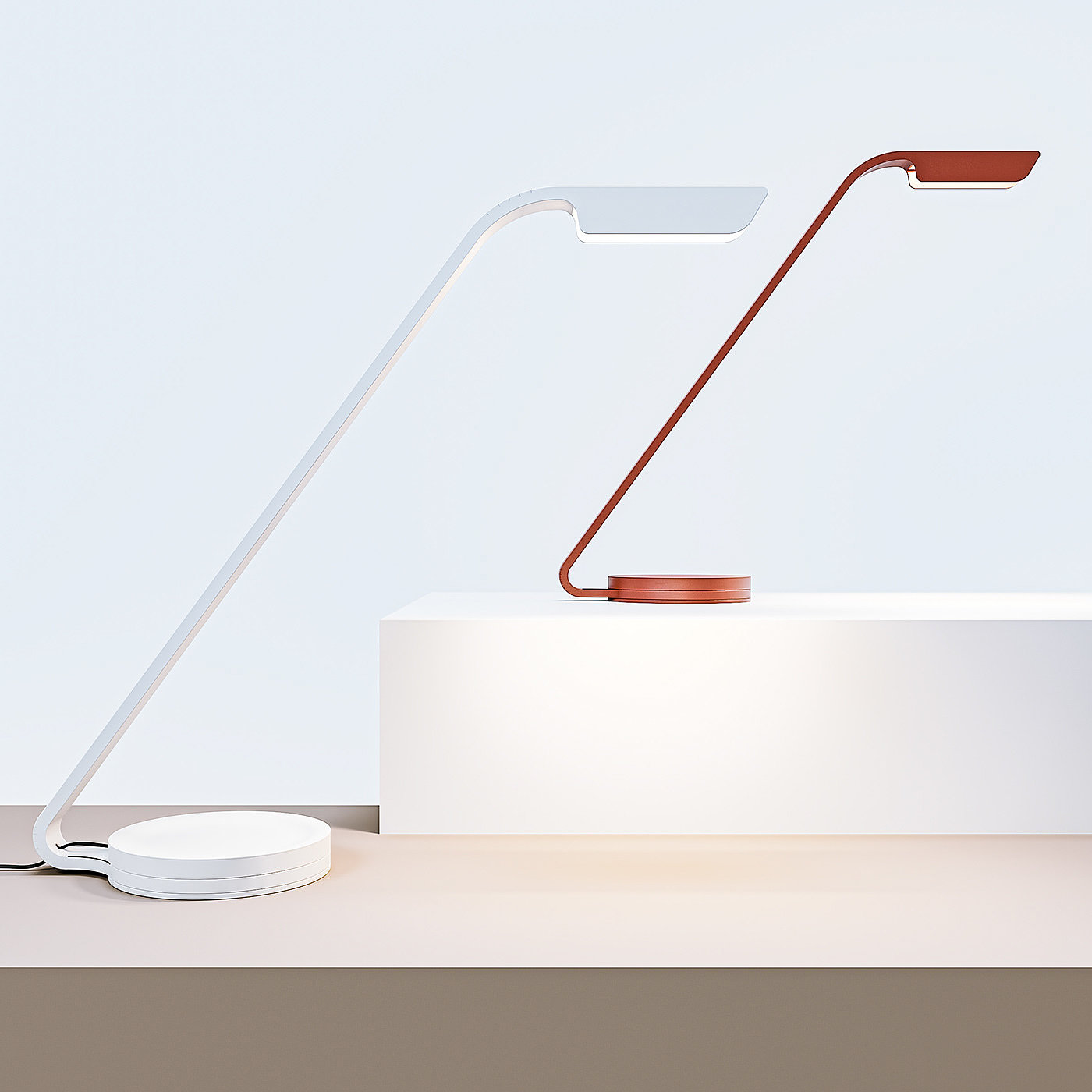Desk lamp，Flex，product design，Minimalist，