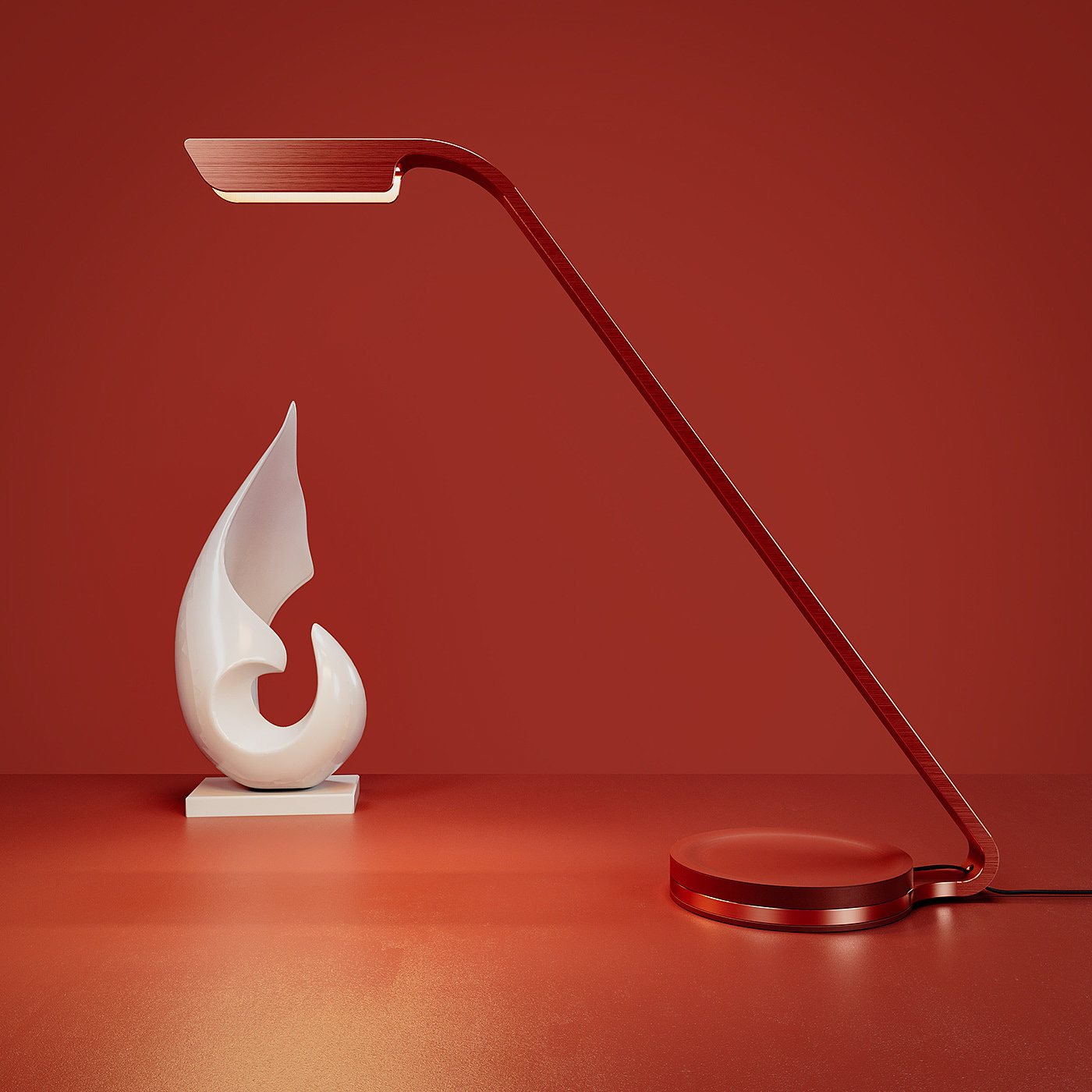 Desk lamp，Flex，product design，Minimalist，