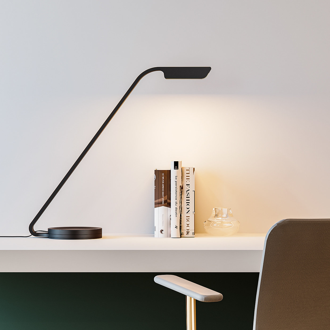 Desk lamp，Flex，product design，Minimalist，
