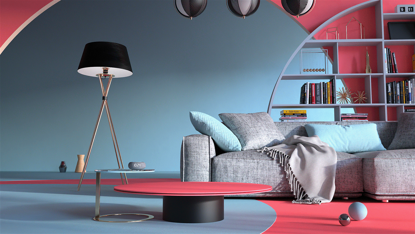 speaker，Clock，c4d，