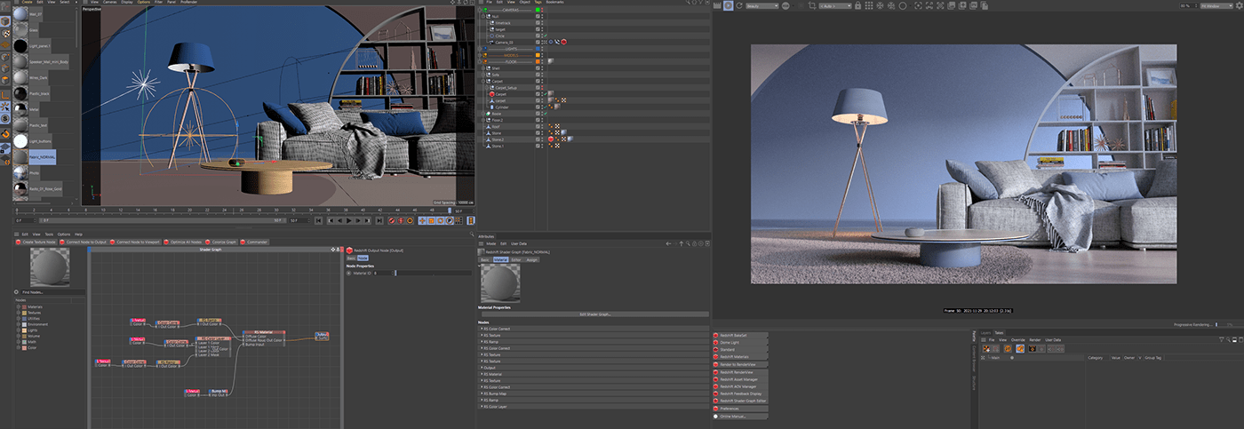 speaker，Clock，c4d，