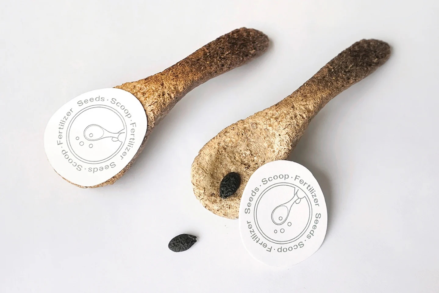 Peanut shell，compostable ，Spoon，Environmental protection materials，Sustainable design，