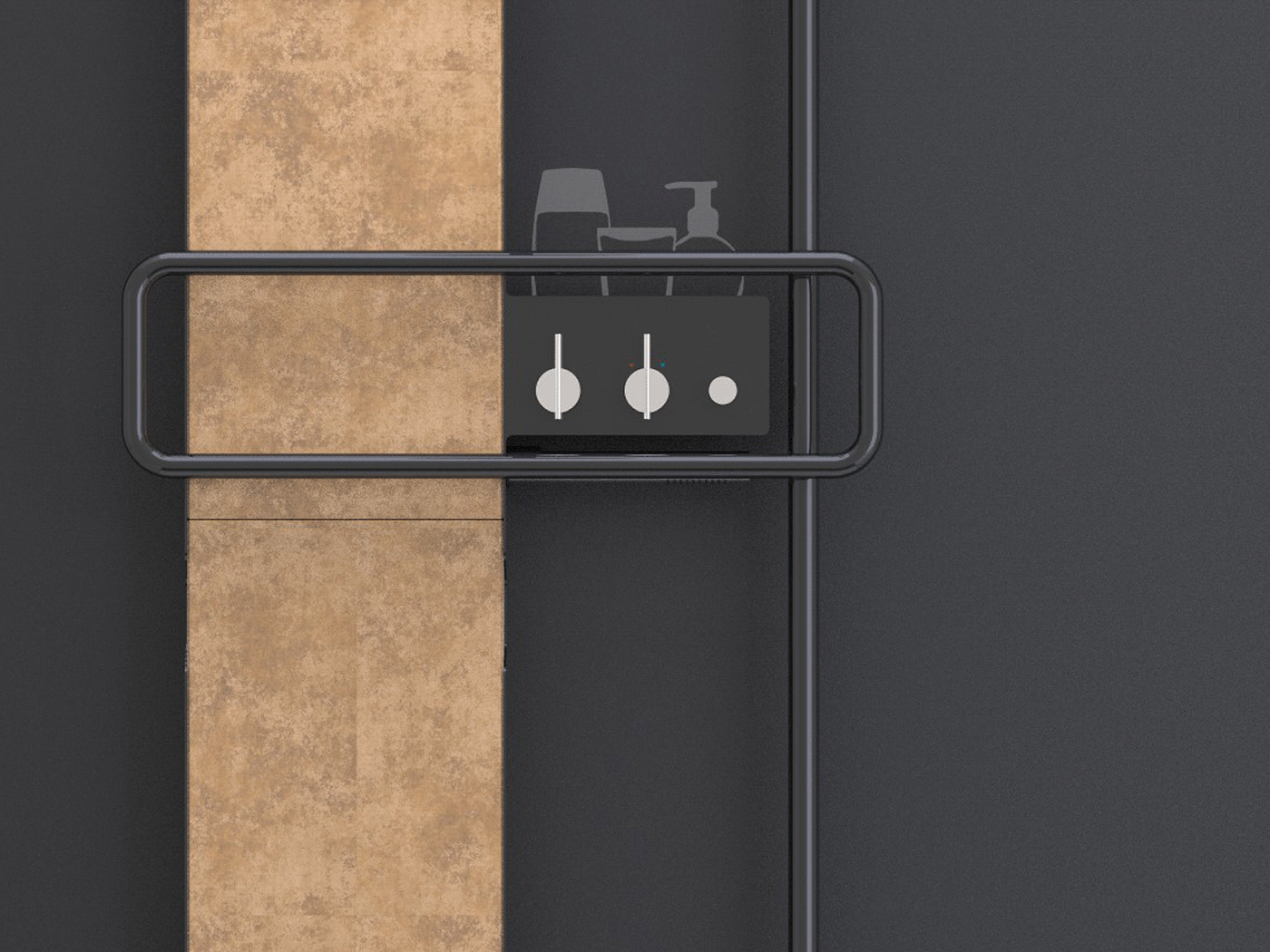 Shower，Marble，Minimalism，