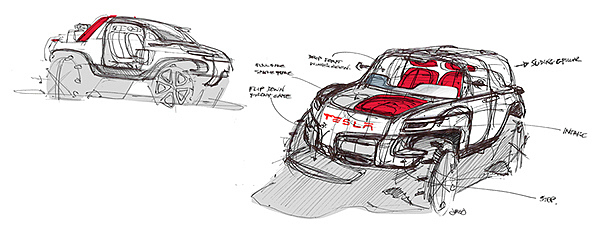 特斯拉，电动，越野车，汽车设计，产品设计，