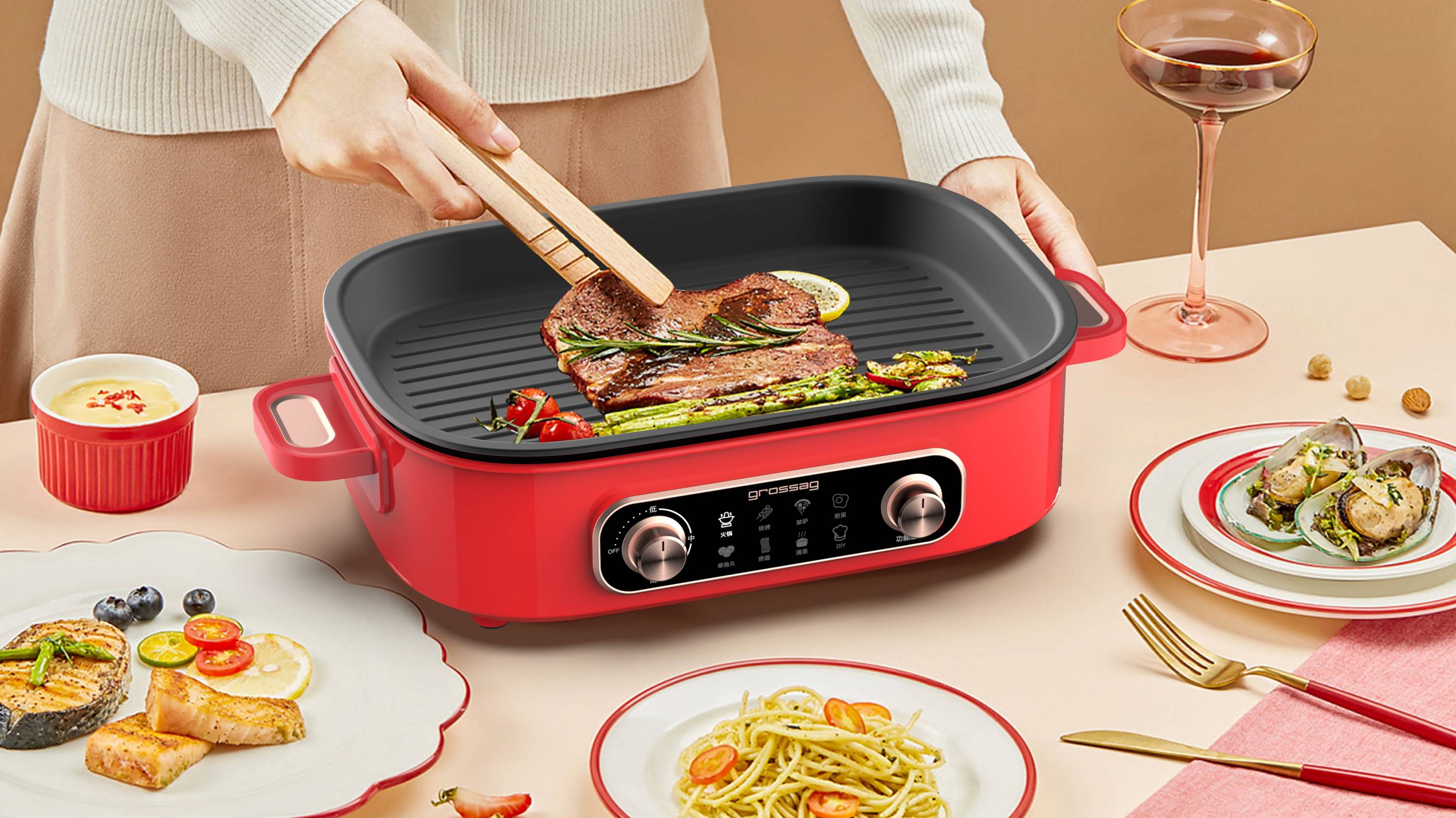 grossag，Multifunctional cooking pot，