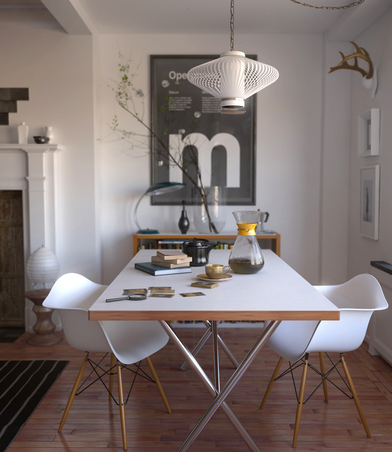 Rendering，3d，headset，lamp，bottle，pot，pot，chair，stool，