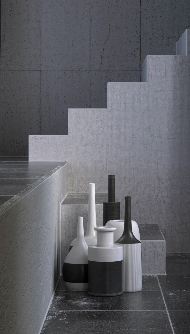 Rendering，3d，headset，lamp，bottle，pot，pot，chair，stool，