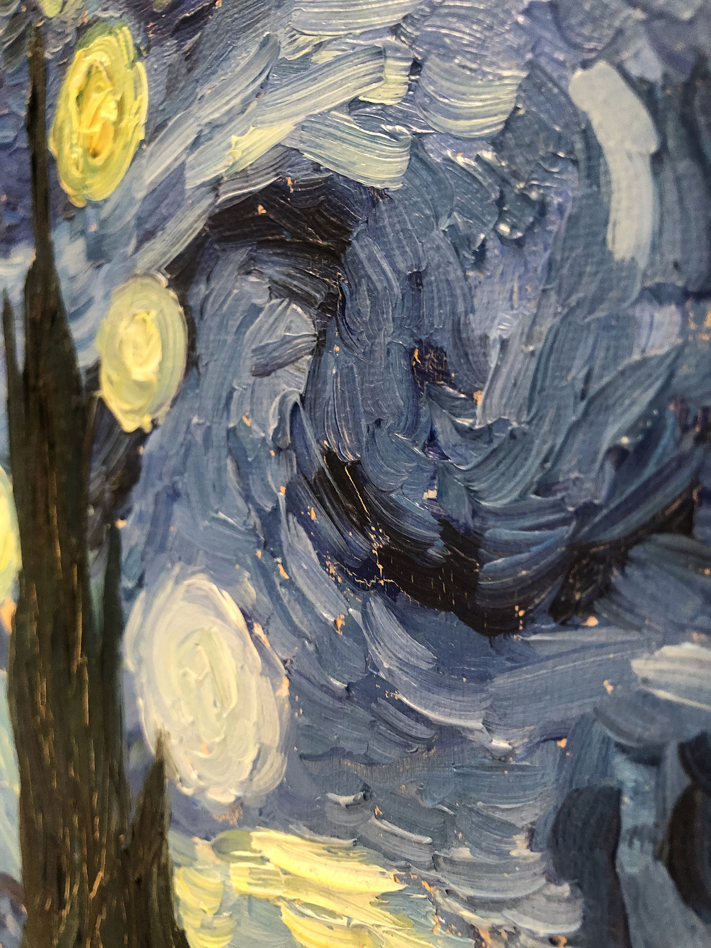 Oil Painting，van gogh，starry sky，