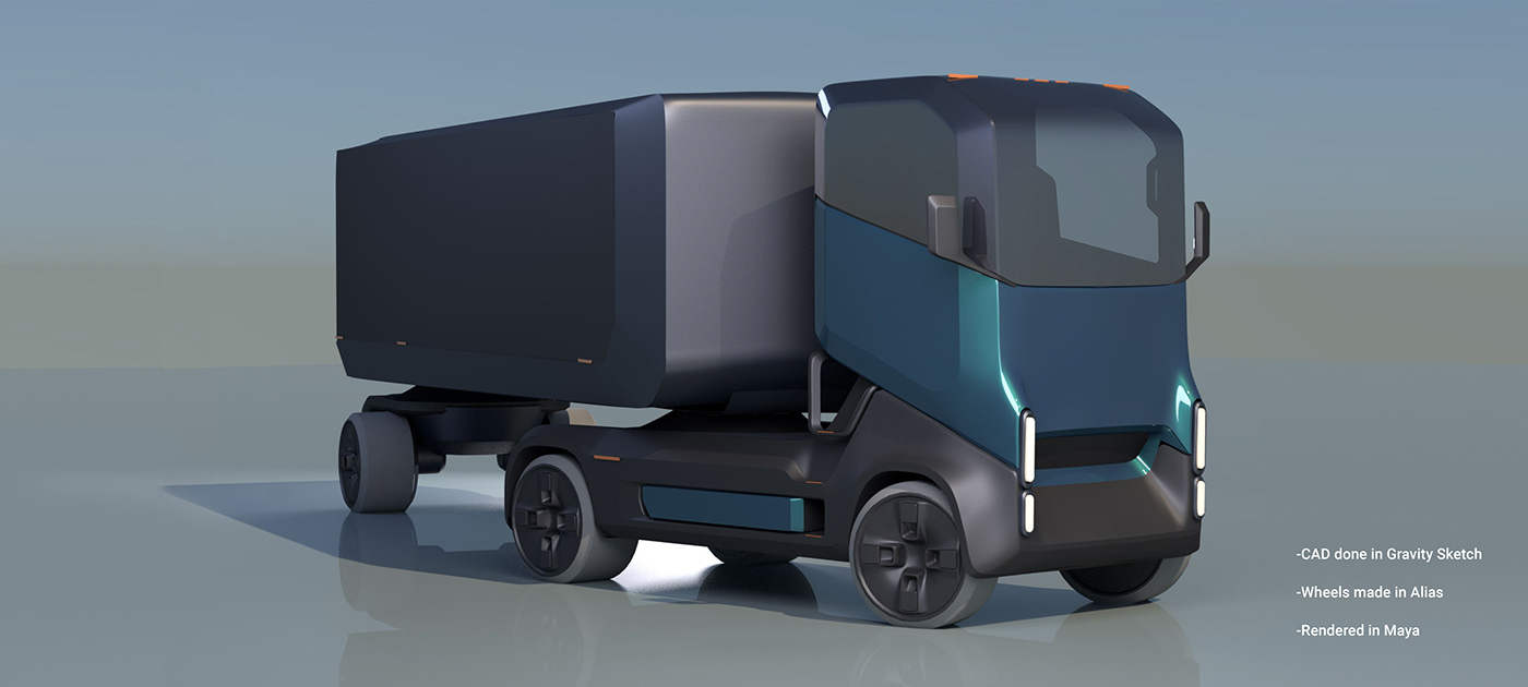 Spencer Schulte，truck，Rivian Semi Truck，