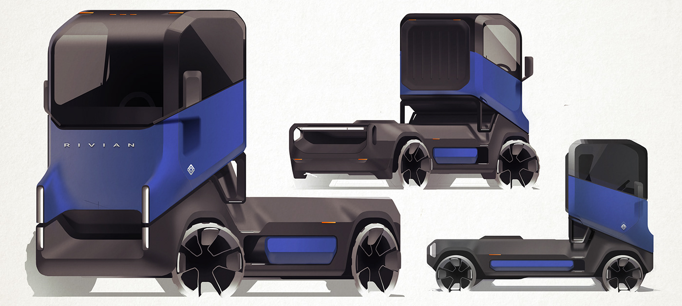 Spencer Schulte，truck，Rivian Semi Truck，