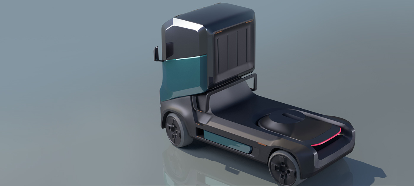 Spencer Schulte，truck，Rivian Semi Truck，