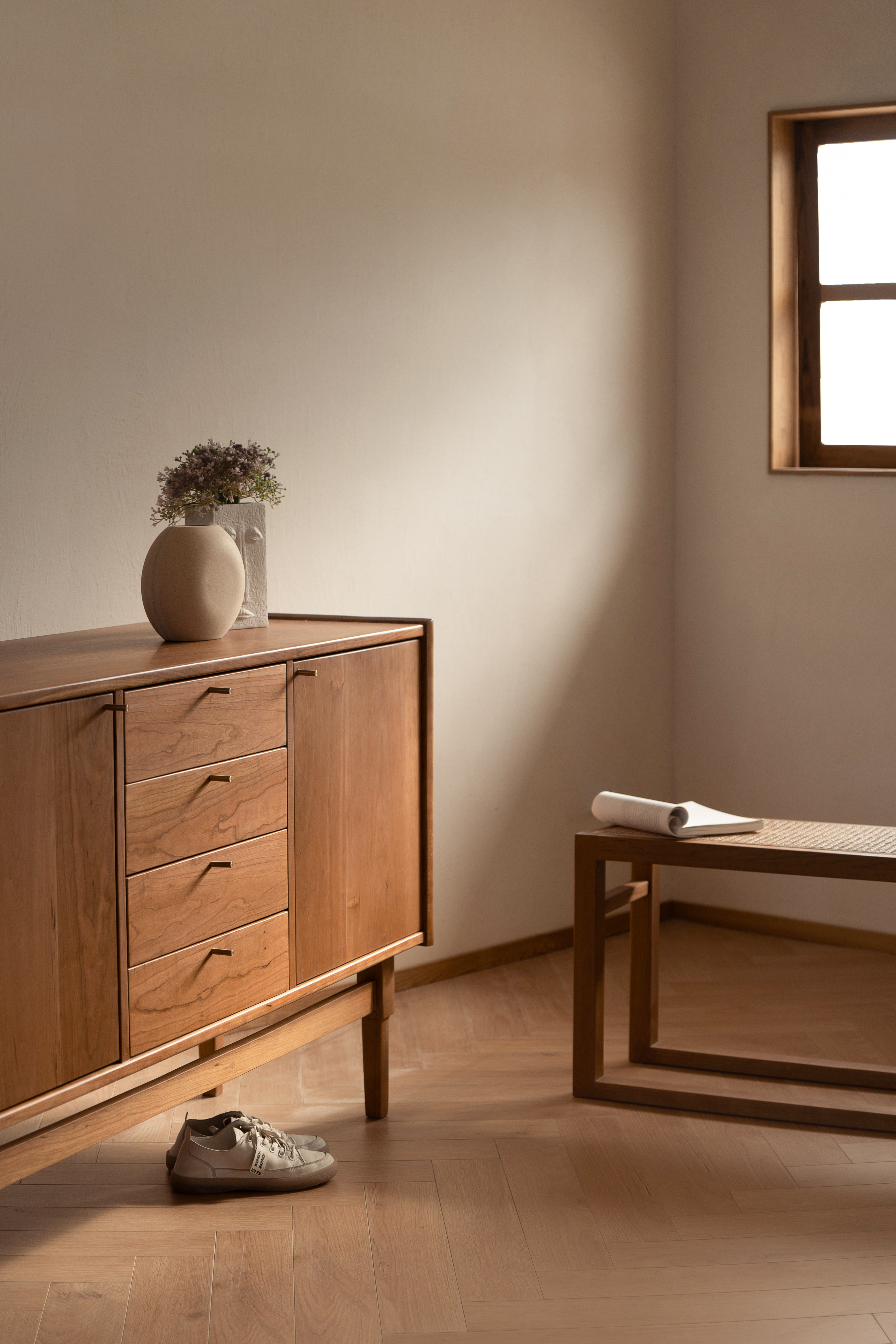 Japanese furniture / side cabinet / bucket cabinet / Northern Europe，