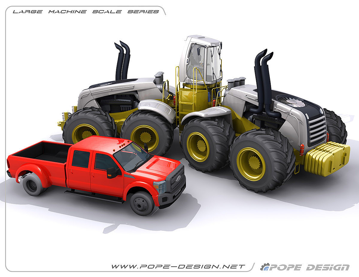 industrial design，construction machinery，equipment，Forklift，