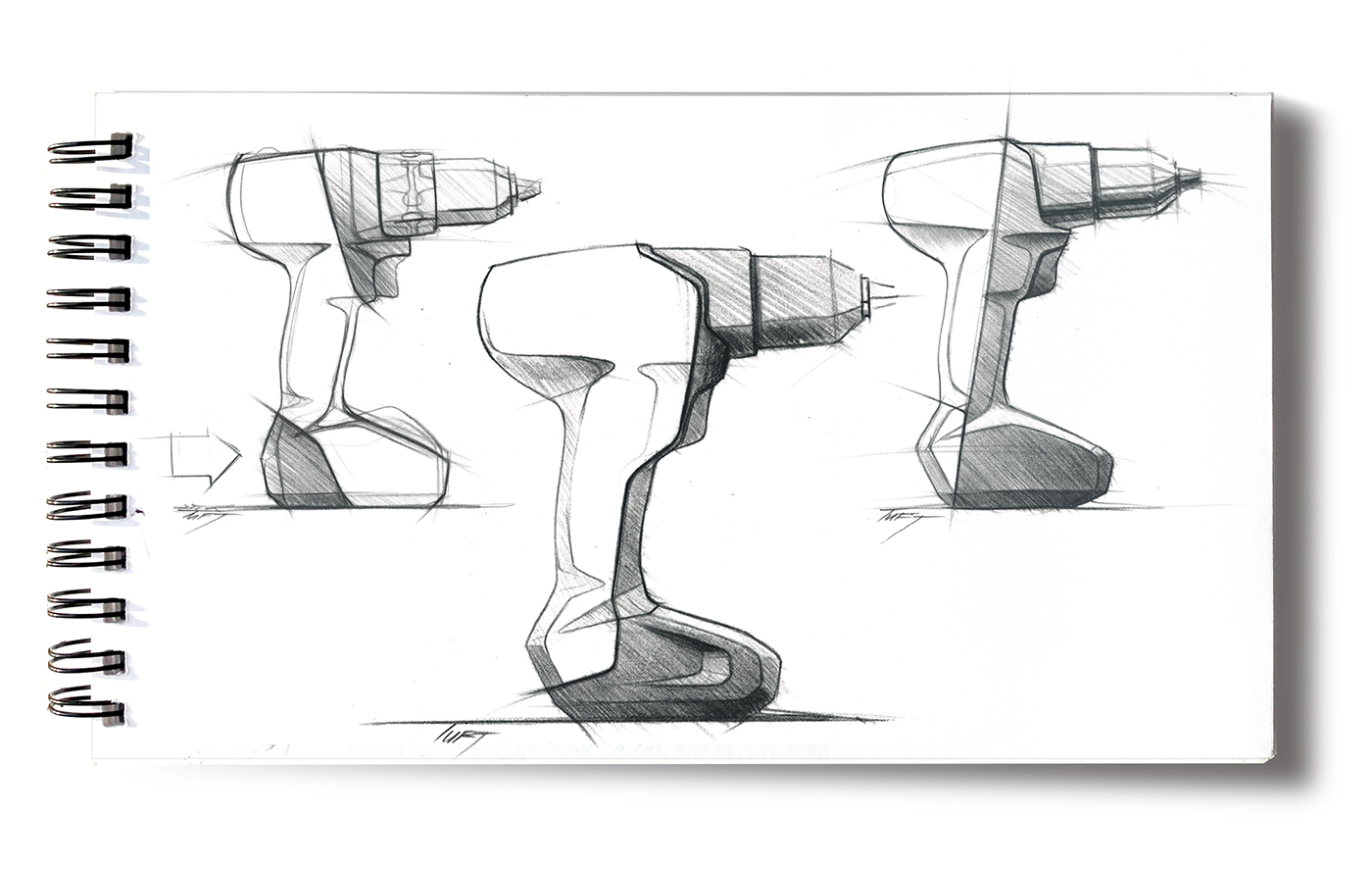 Electric drill，tool，renovation，Hand drawn，