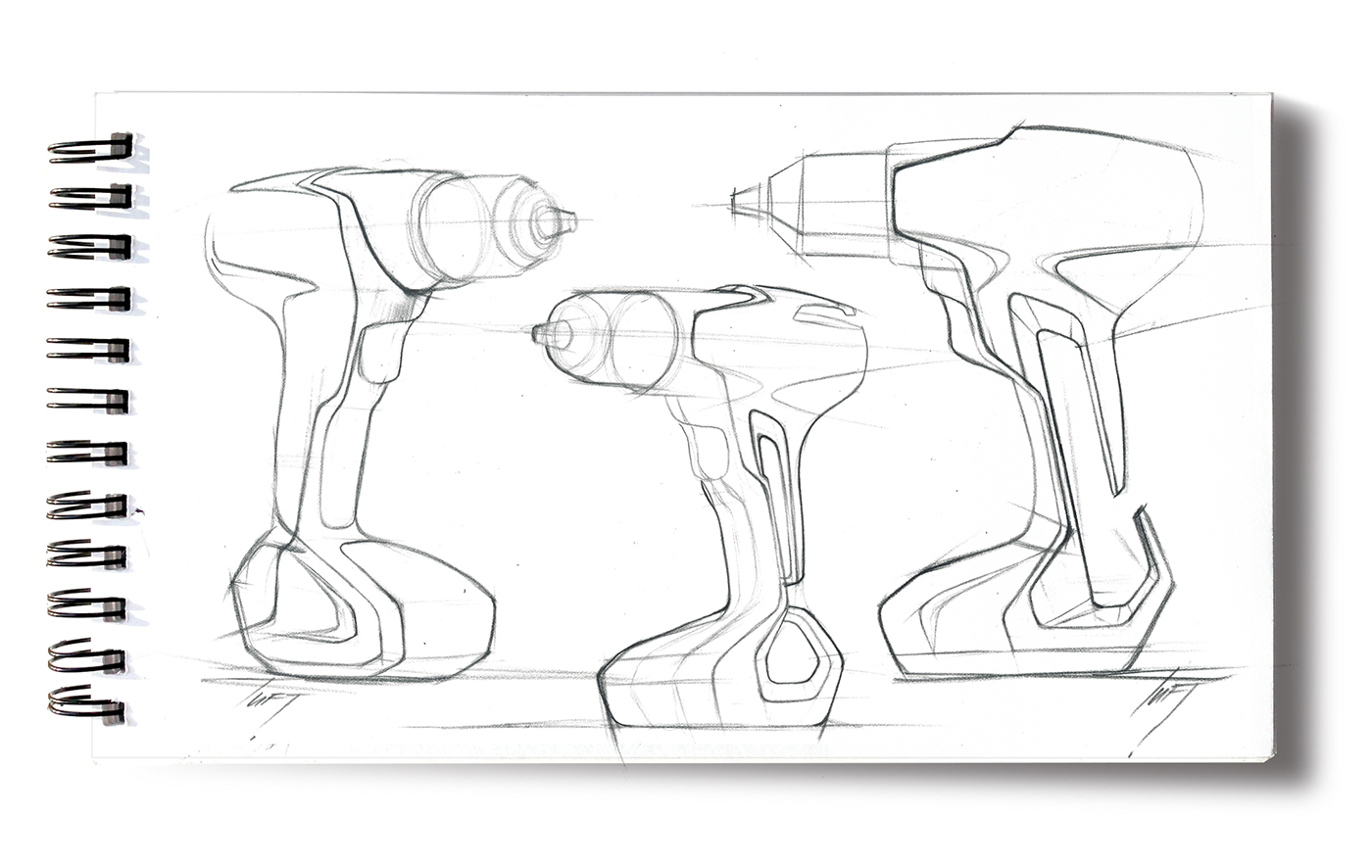 Electric drill，tool，renovation，Hand drawn，