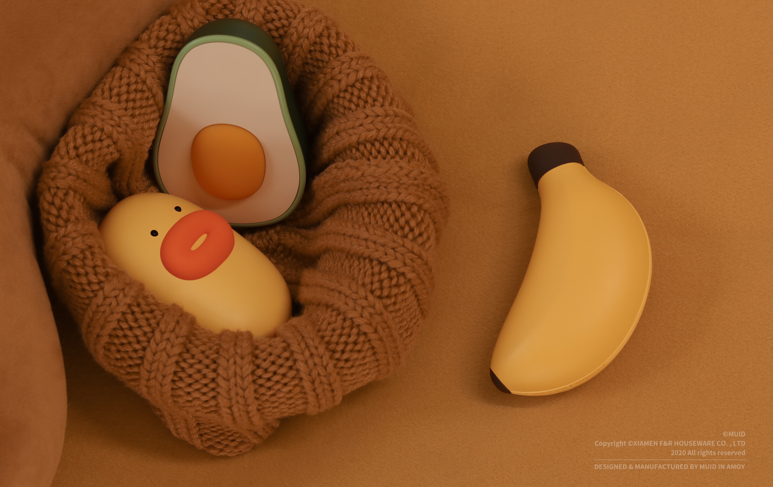 MUID，Find fun，Original design，product design，Hand warmer，Banana，