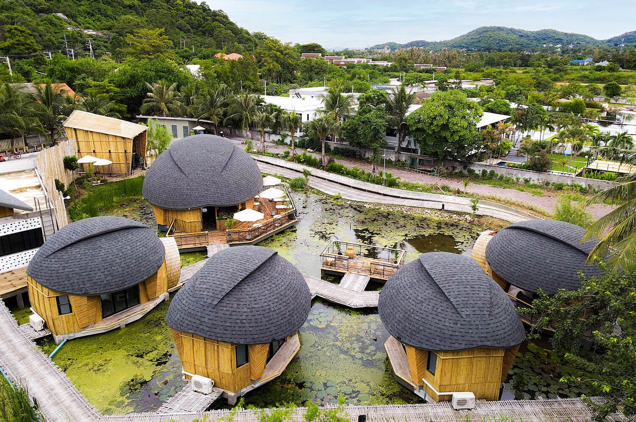 Architecture，hotel，Bamboo，