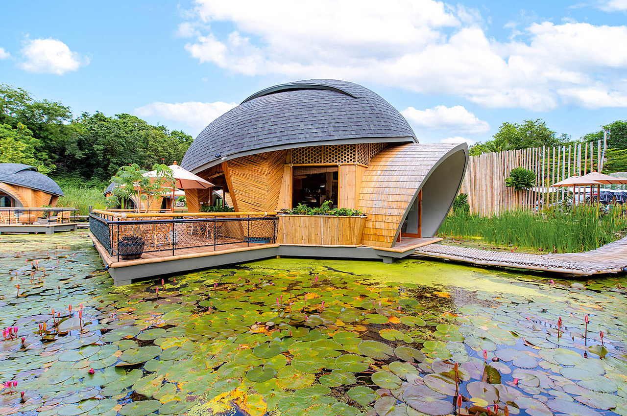 Architecture，hotel，Bamboo，