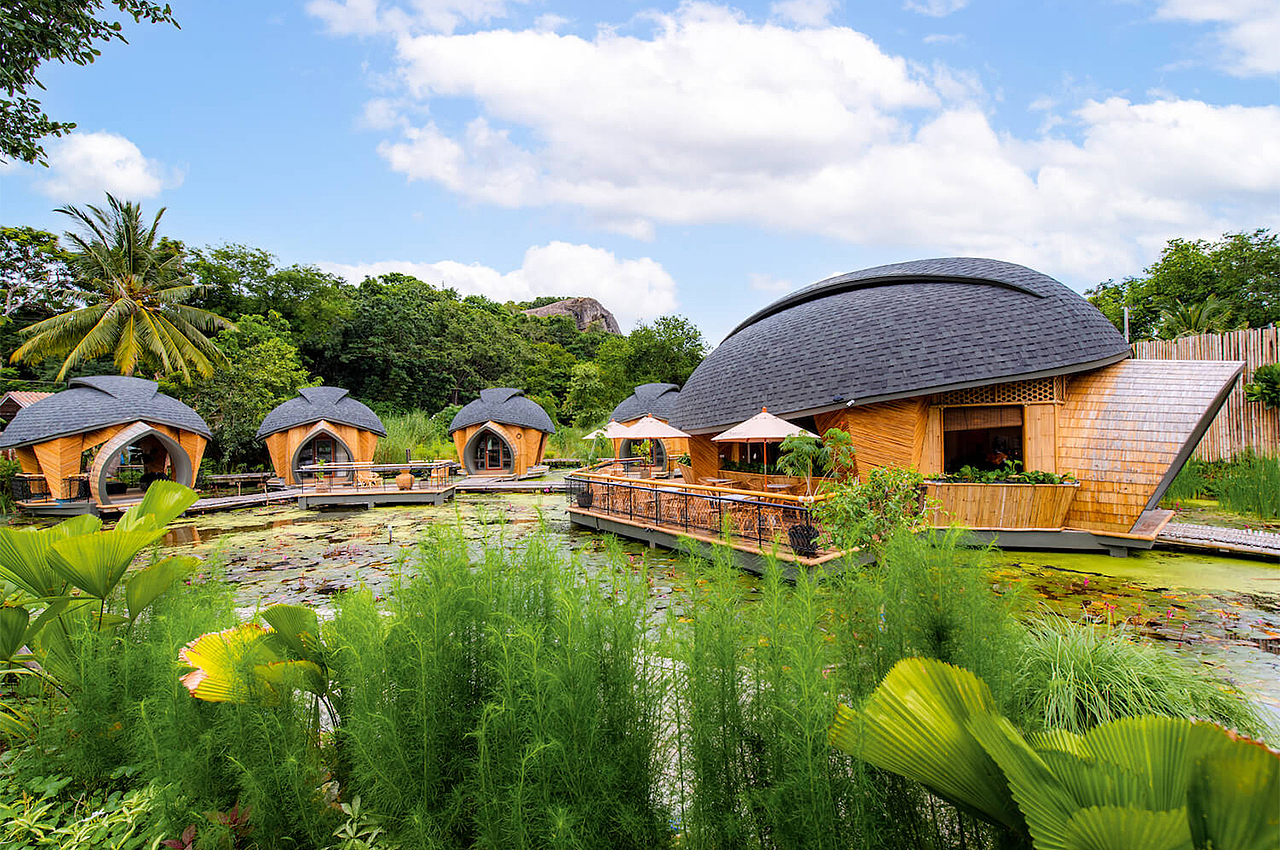 Architecture，hotel，Bamboo，