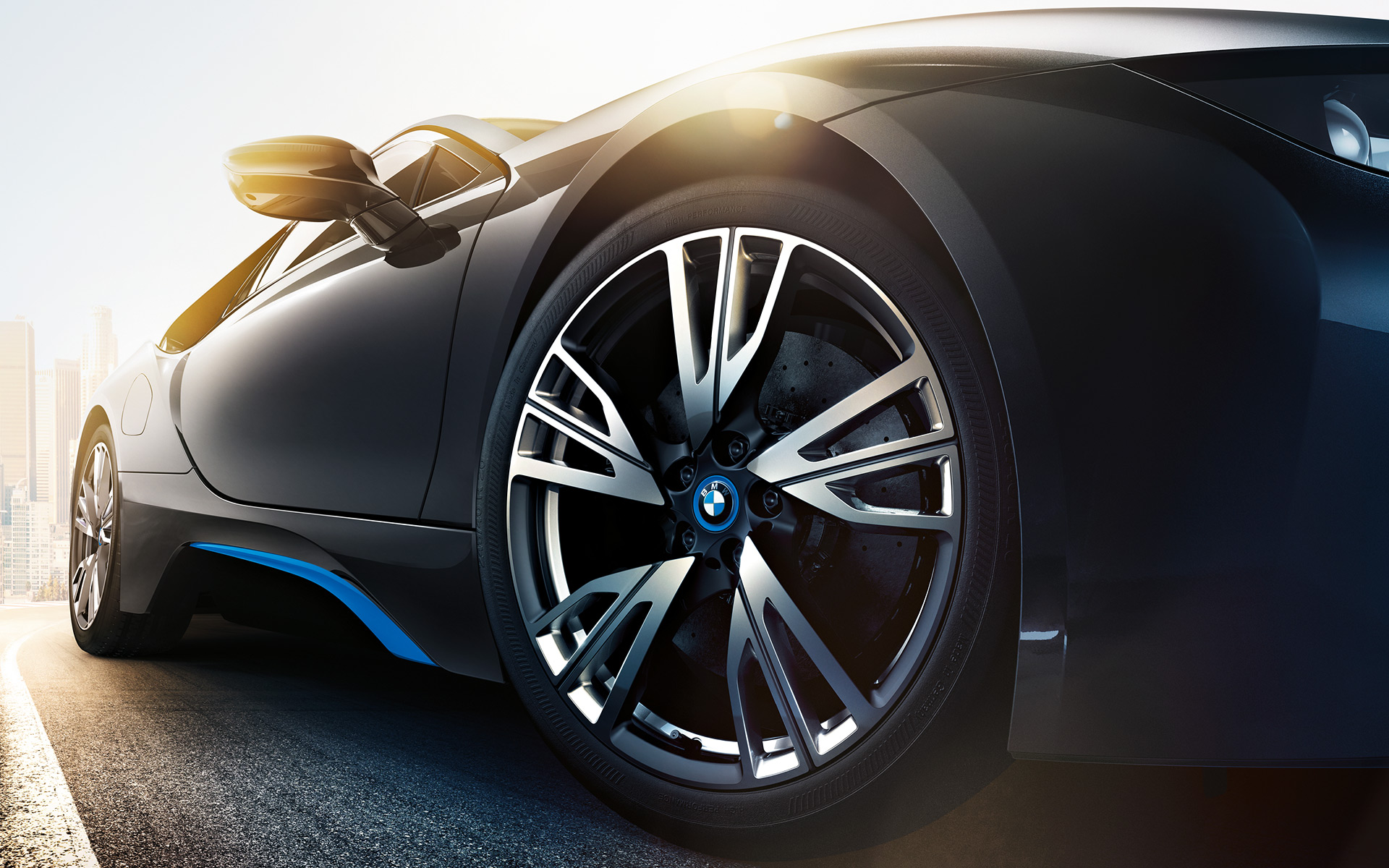 bmw，BMW i8，Sports car，vehicle，