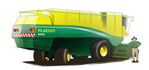 industrial design，Agriculture，Mechanics，Harvester，