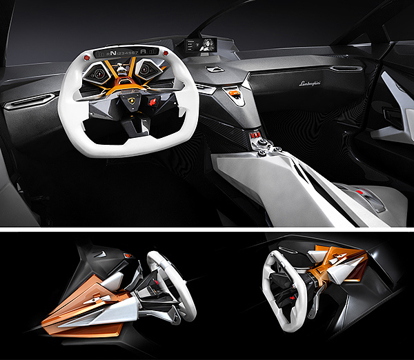 Lamborghini，Automobile design，product design，streamline，Sports car，