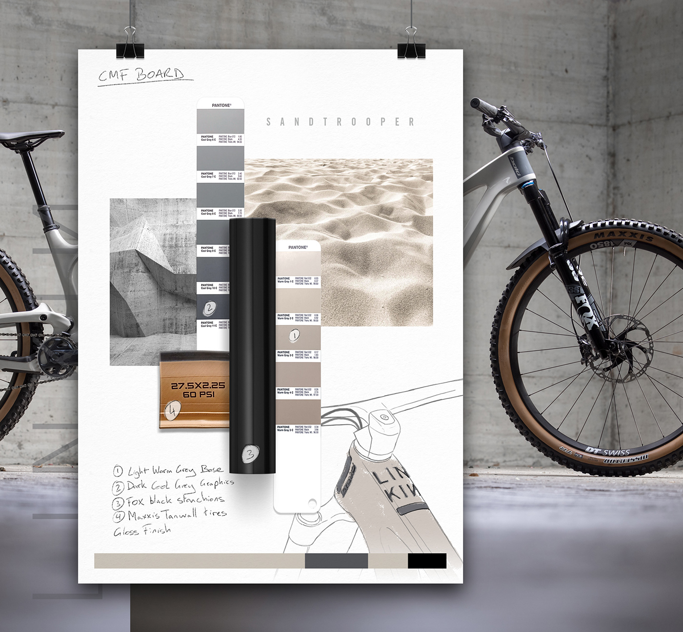 Bicycle，Mountain Bike，Splicing graphics，