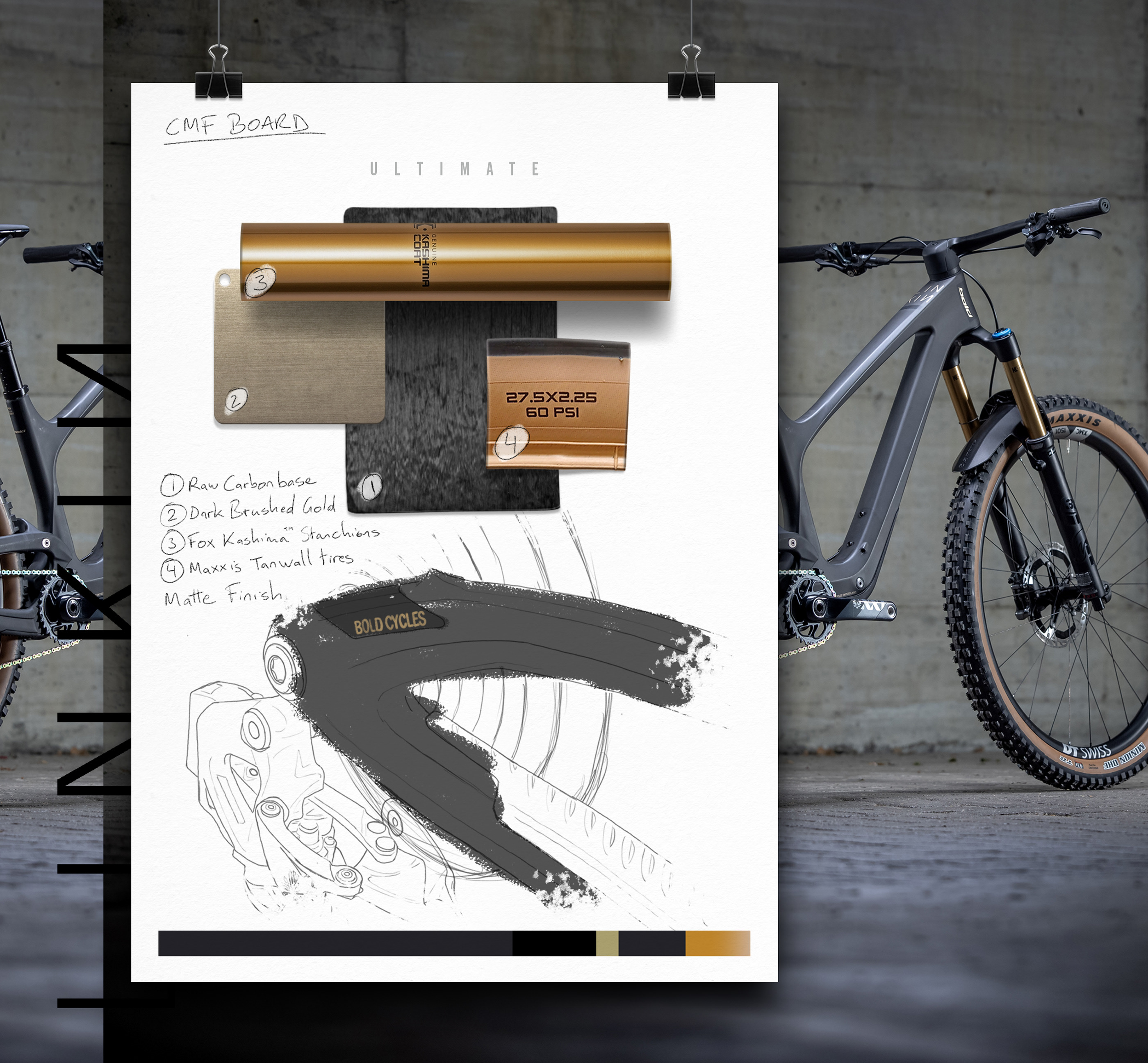 Bicycle，Mountain Bike，Splicing graphics，