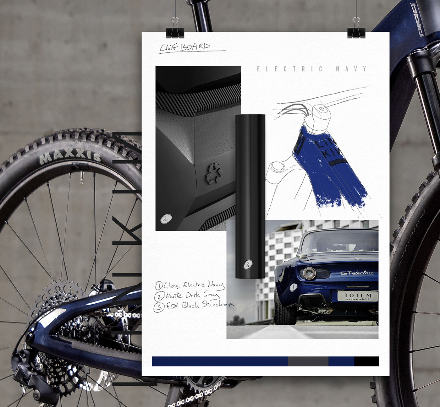 Bicycle，Mountain Bike，Splicing graphics，