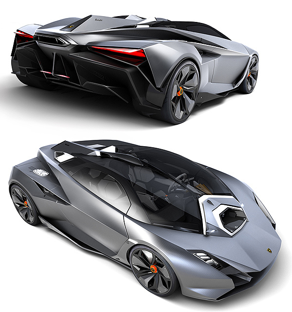 Lamborghini，Automobile design，product design，streamline，Sports car，