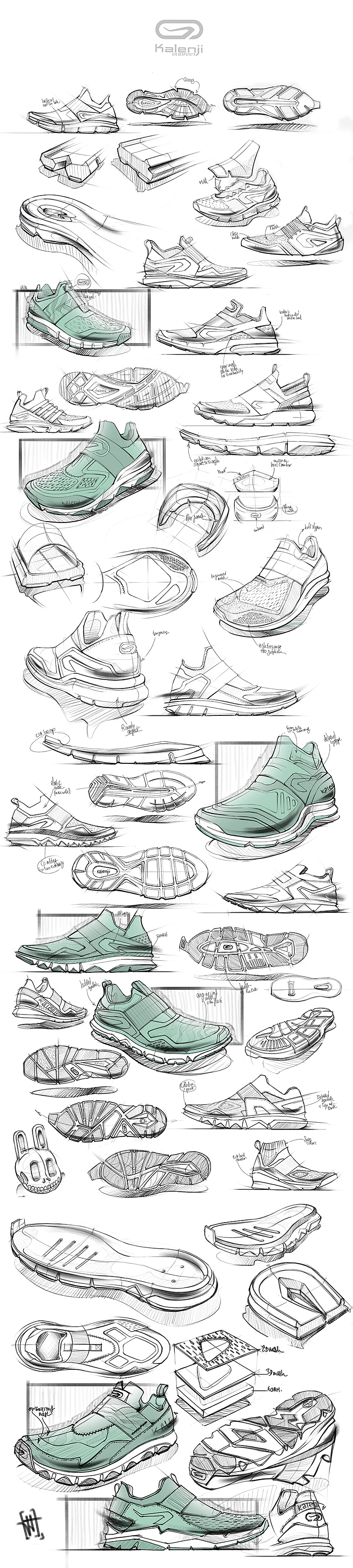 shoes，Hand drawn，modelling，ps，