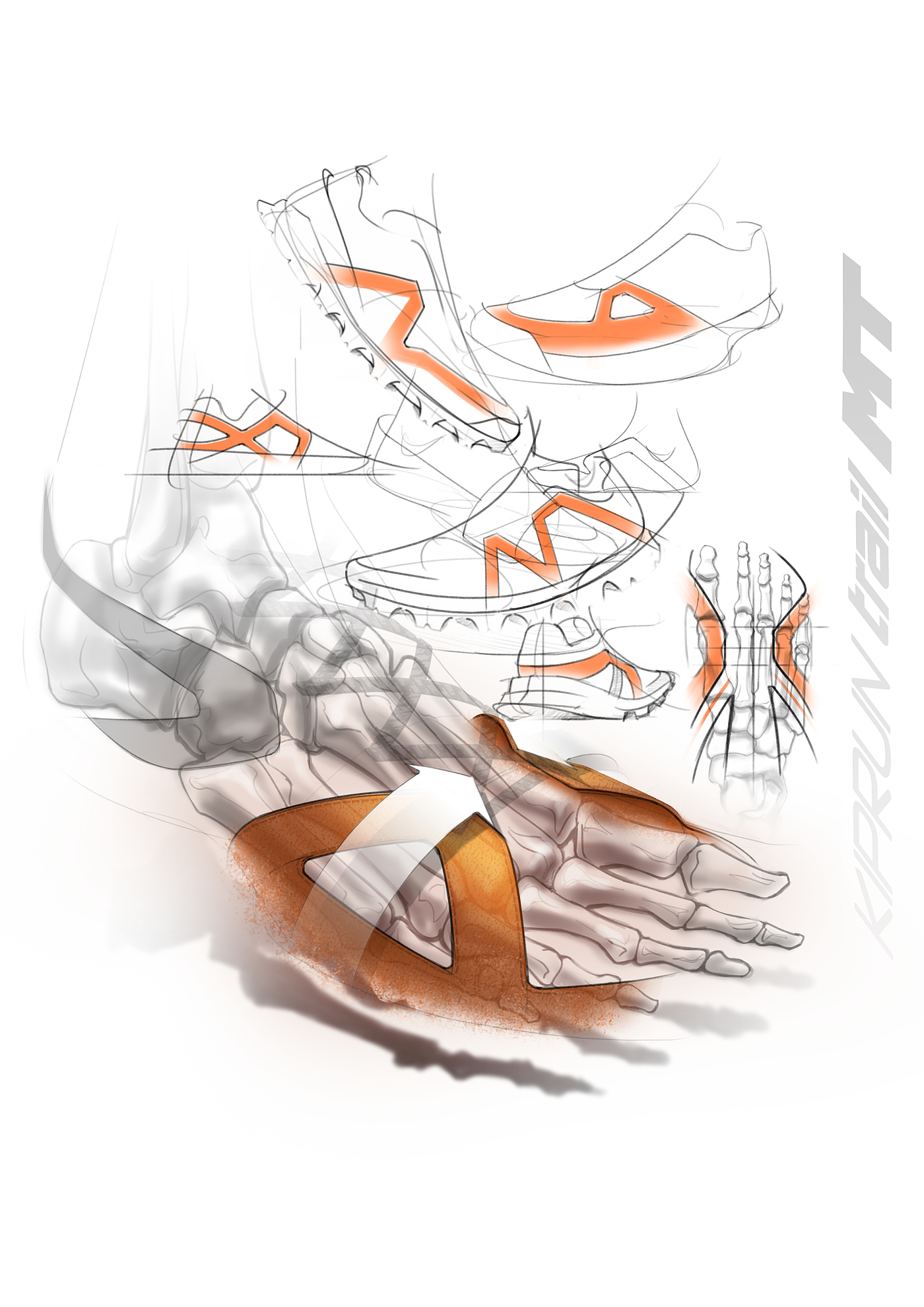 shoes，Hand drawn，modelling，ps，